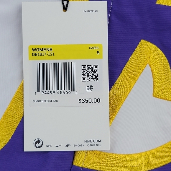 Nike x Ambush LA Lakers Jacket NBA Basketball  DB1617-121 Womens Size Small New - Picture 3 of 12
